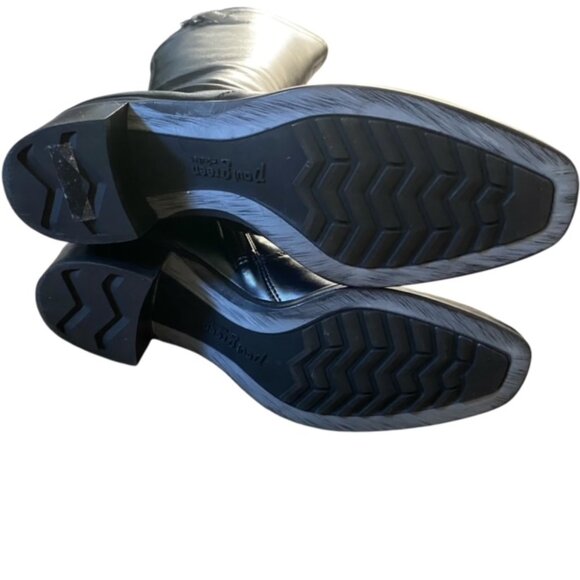 Paul Green Black Leather Riding Boots UK 3 US 5.5 - Picture 4 of 9